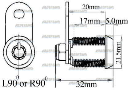 17 mm Cam / Door Lock - Image 2