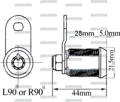 28mm Cam / Door Lock - Image 2