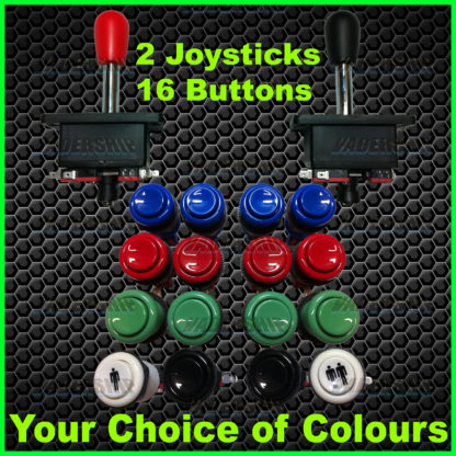 2x Batt JOYSTICKS & 16x BUTTONS pack