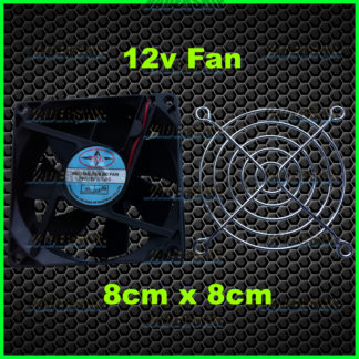 COOLING FAN & Grill cover (8x8cm)