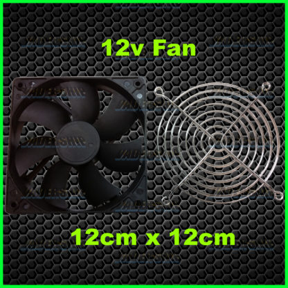 COOLING FAN & Grill cover (12x12cm)