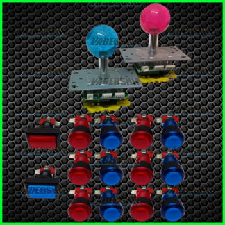 LED illuminated - 2x Joysticks & 14x Buttons - Starter Pack