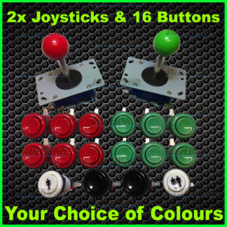 2x JOYSTICKS & 16x BUTTONS pack