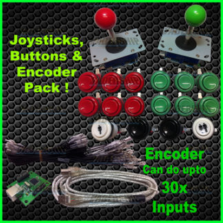 2x JOYSTICKS & 16x BUTTONS & Xin-mo USB Encoder