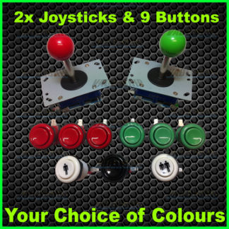 2x JOYSTICKS & 9x BUTTONS pack