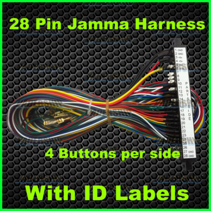 28 Pin Jamma Harness (4 Buttons per Side)