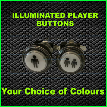 LED - ILLUMINATED PLAYER 1 & 2 BUTTONS