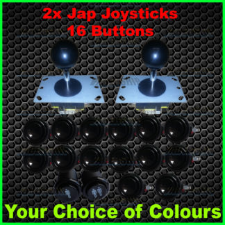 2x Japanese JOYSTICKS & 16x BUTTONS