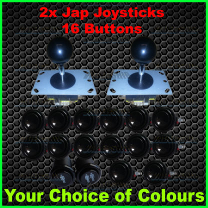2x Japanese JOYSTICKS & 16x BUTTONS